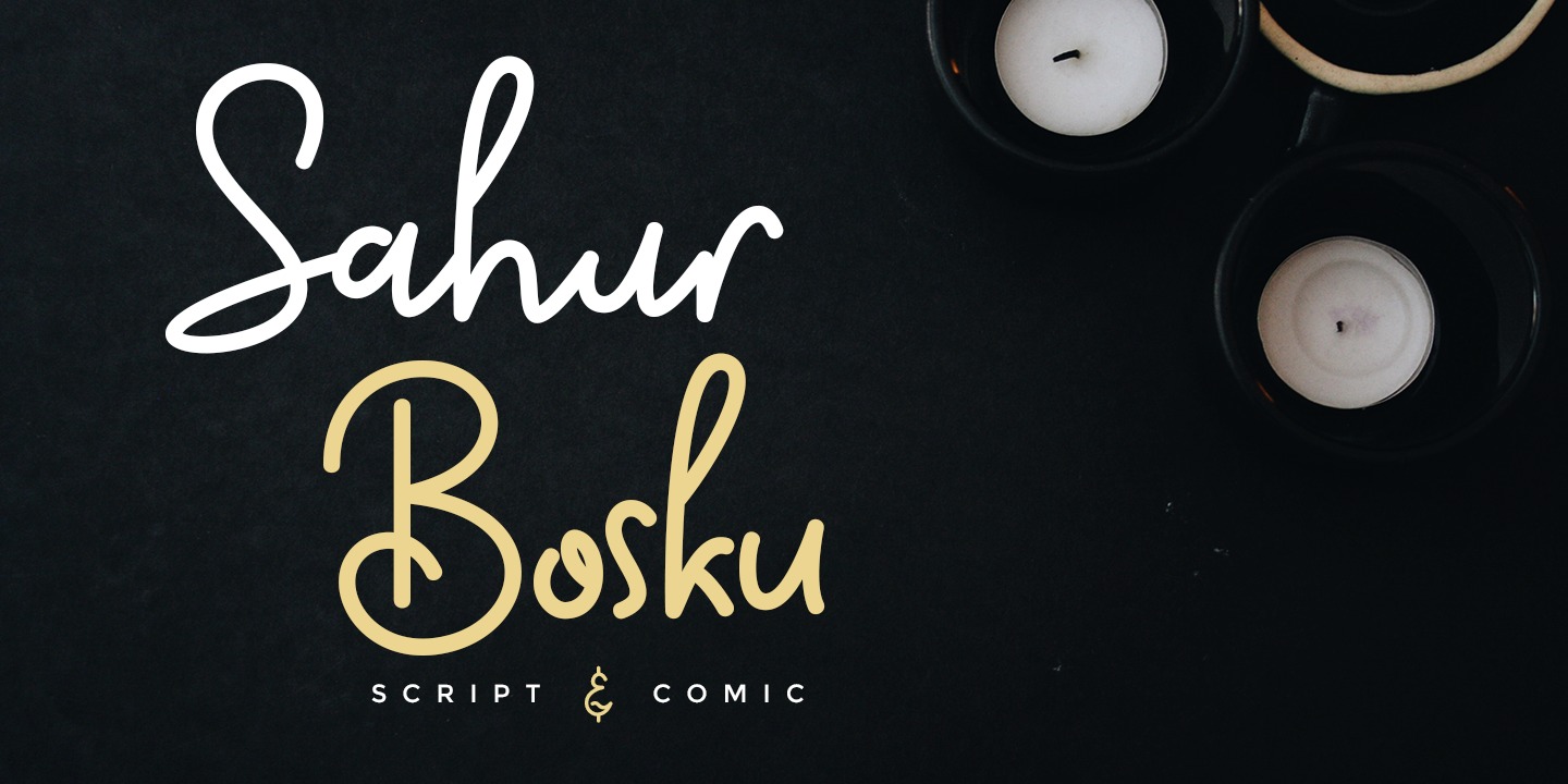 Example font Sahur Bosku #1